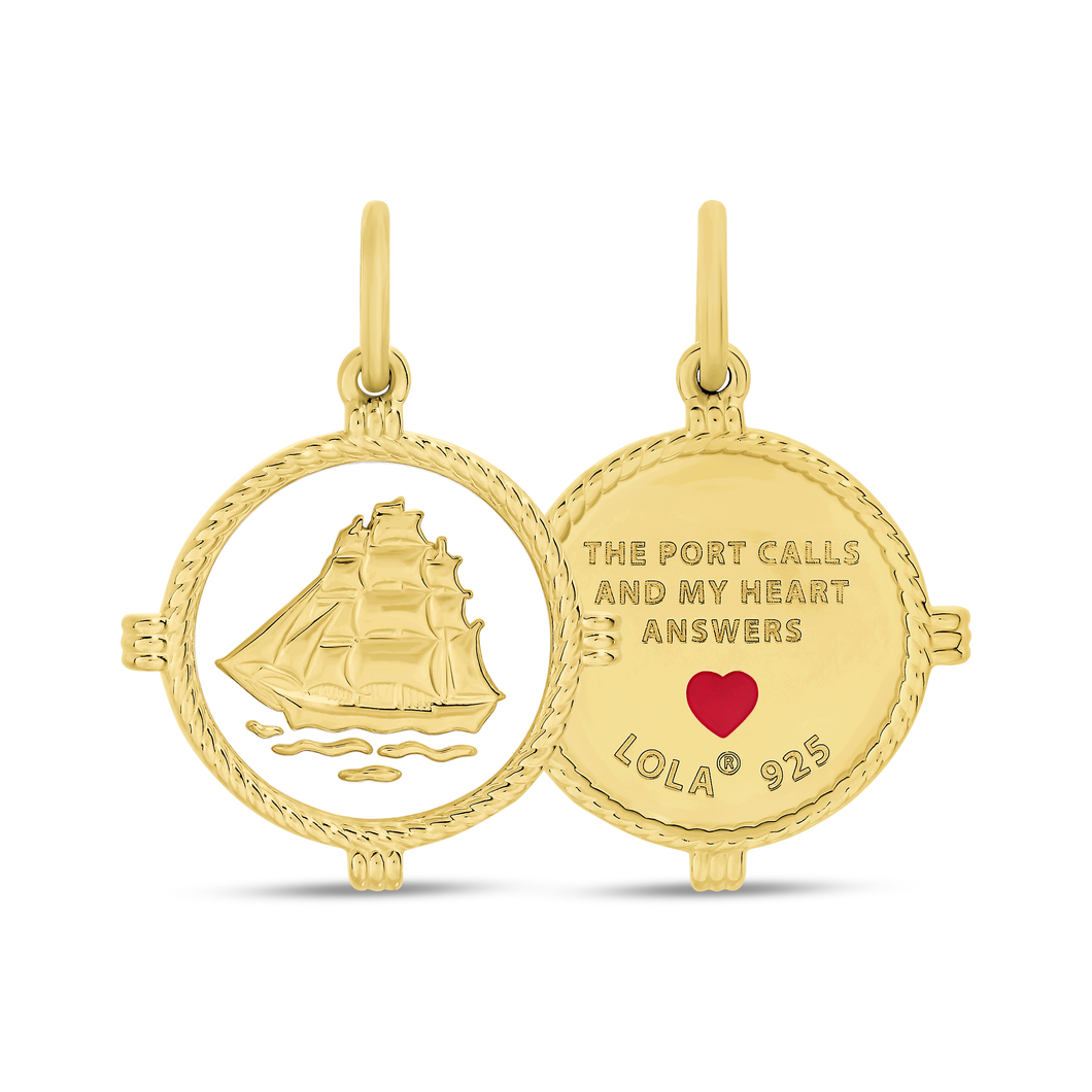 LOLA Clipper Ship Small Pendant