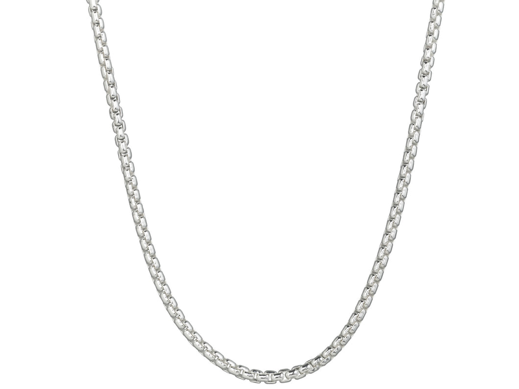 LOLA The Rounded Box Chain -Sterling Silver-20