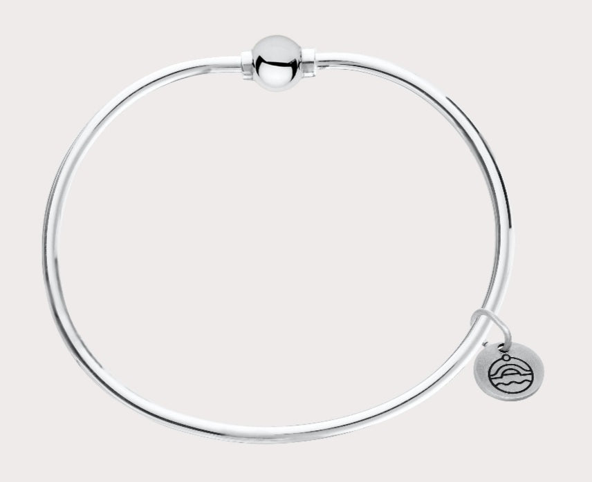 Single Silver Ball Bracelet - 6
