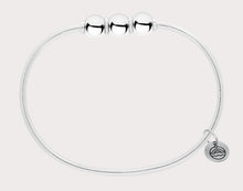Load image into Gallery viewer, Triple Silver Ball Bracelet - 6.5&quot;
