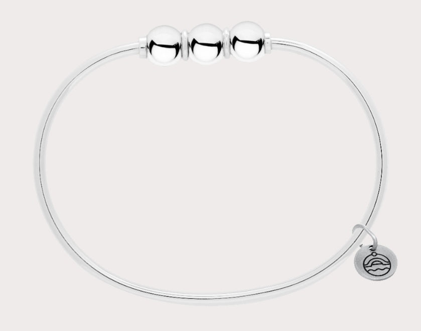 Triple Silver Ball Bracelet - 6.5