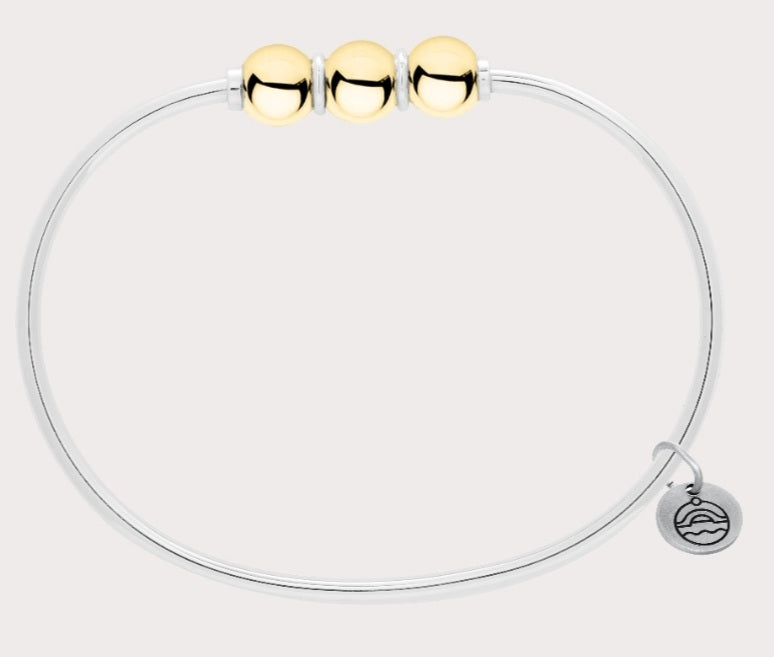 Triple Gold Ball Bracelet - 7