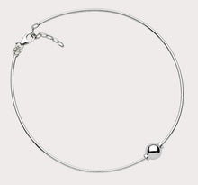 Load image into Gallery viewer, Single Silver Ball Anklet - 9&quot;
