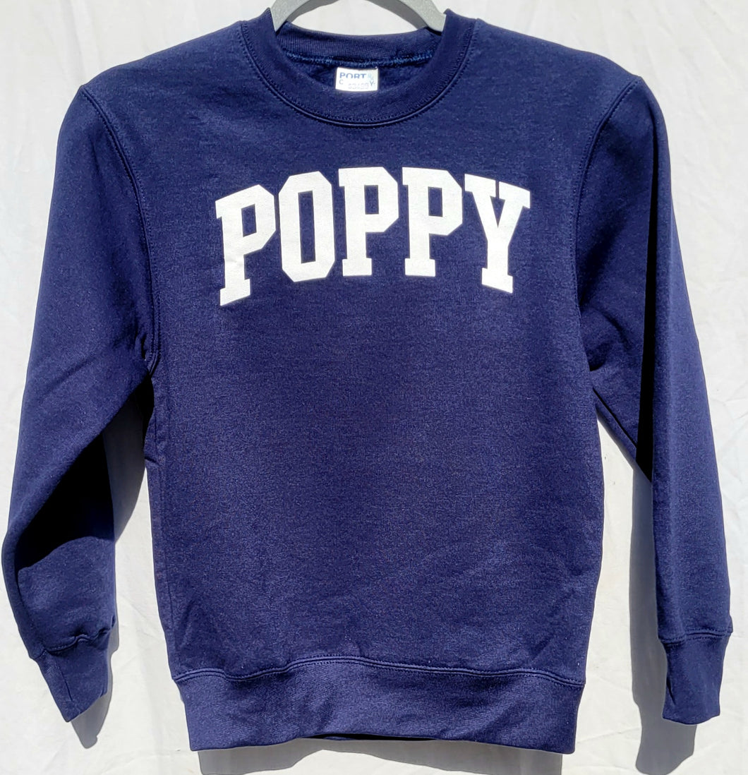 Kids Poppy Crew Neck Sweatshirt
