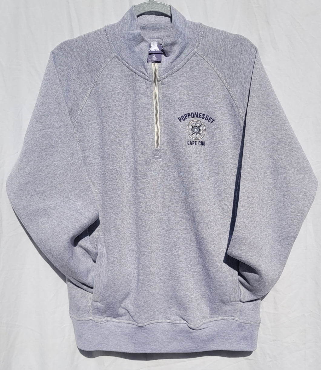 Embroidered Quarter Zip Sweatshirt Popponesset/Cape Cod