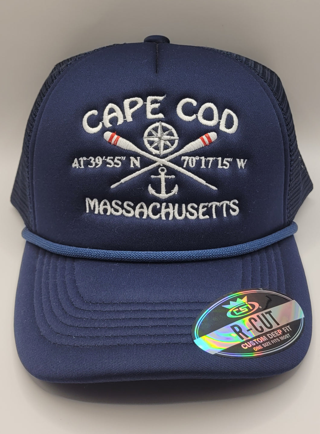 Adult Oars, Anchor & Coordinates Trucker Hat