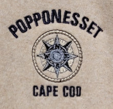 Load image into Gallery viewer, Embroidered Quarter Zip Sweatshirt Popponesset/Cape Cod
