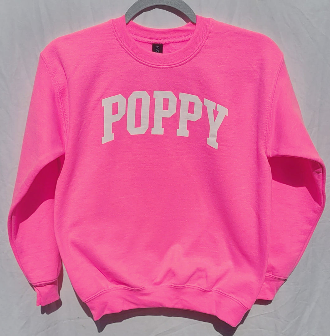 Kids Poppy Crew Neck Sweatshirt