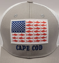 Load image into Gallery viewer, Adult Cape Cod Shark Flag Trucker Hat
