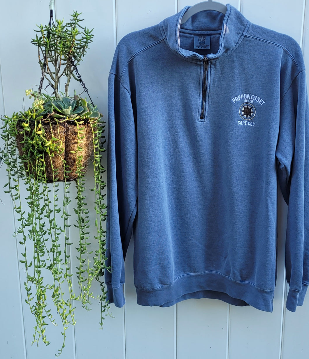 Quarter Zip Crew Neck Sweatshirt